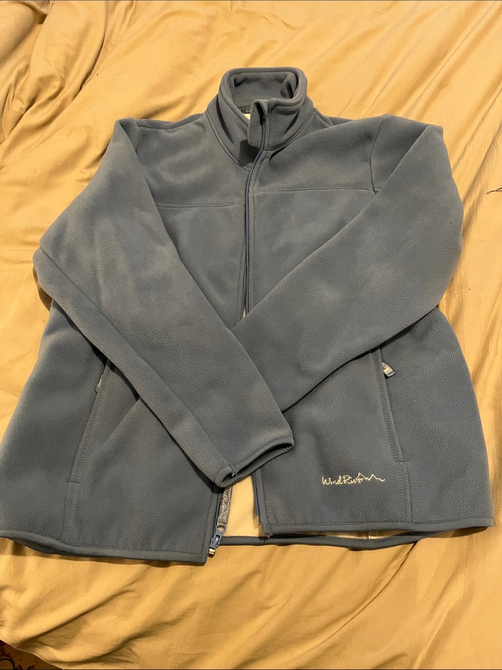 Women Full-Zip Fleece Jacket - Slate Blue